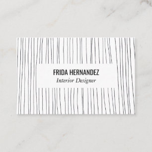 Die Minimalistische Hand, die gezeichnet wird, Visitenkarte