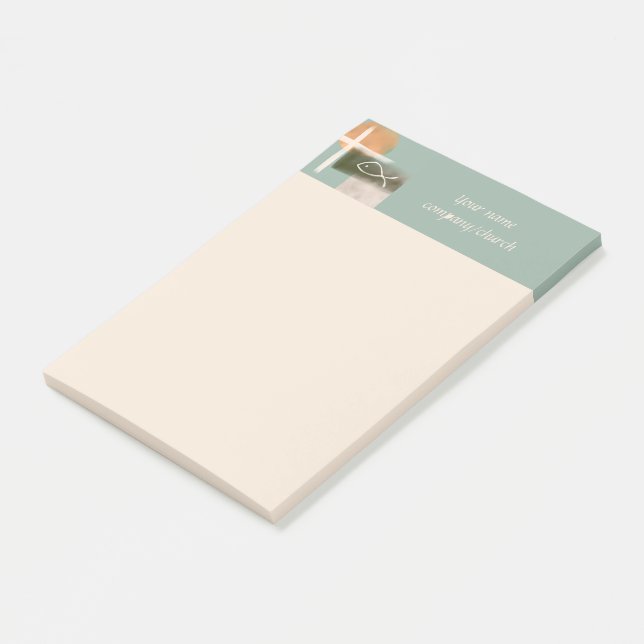 Die minimalistische Kunst der Erde Post-it Klebezettel (angewinkelt)