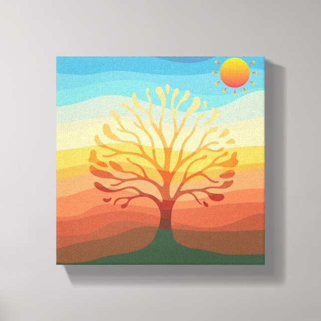 Die minimalistische Leinwand des Naturspektrums (Vorderseite)