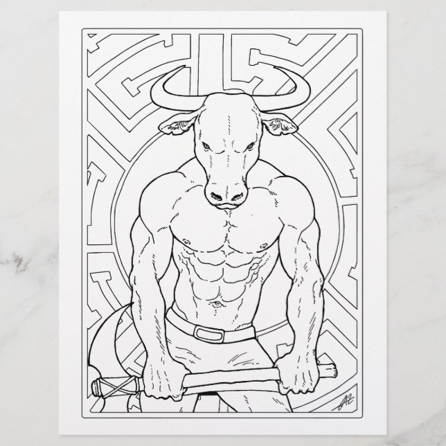 Die Minotaur - Farbseite. (Vorderseite)