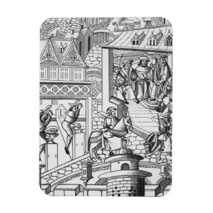 Die Minze, nach einem Holzschnitt in 'De Magnet