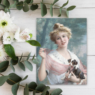 Die Mischous-Welpe von Emile Vernon Postkarte