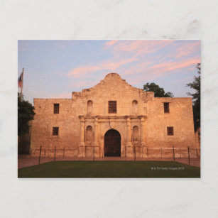 Die Mission von Alamo im modernen San Antonio, 2 Postkarte