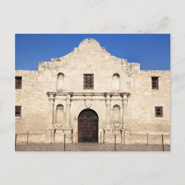 Die Mission von Alamo im modernen San Antonio, 3 Postkarte (Vorderseite)