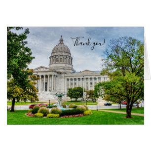 Die Missouri-Hauptstadt danke Ihnen Karte