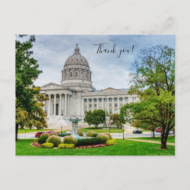 Die Missouri-Hauptstadt danke Ihnen Postcard Postkarte (Vorderseite)