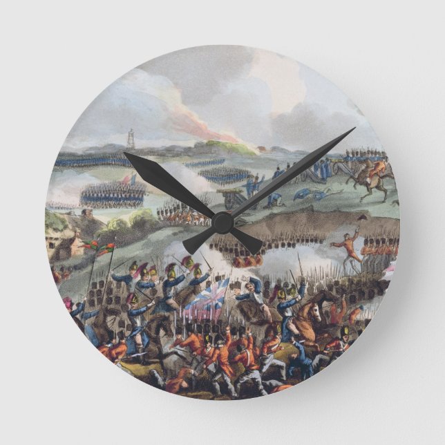 Die Mitte der britischen Armee in der Aktion am Ba Runde Wanduhr (Vorderseite)
