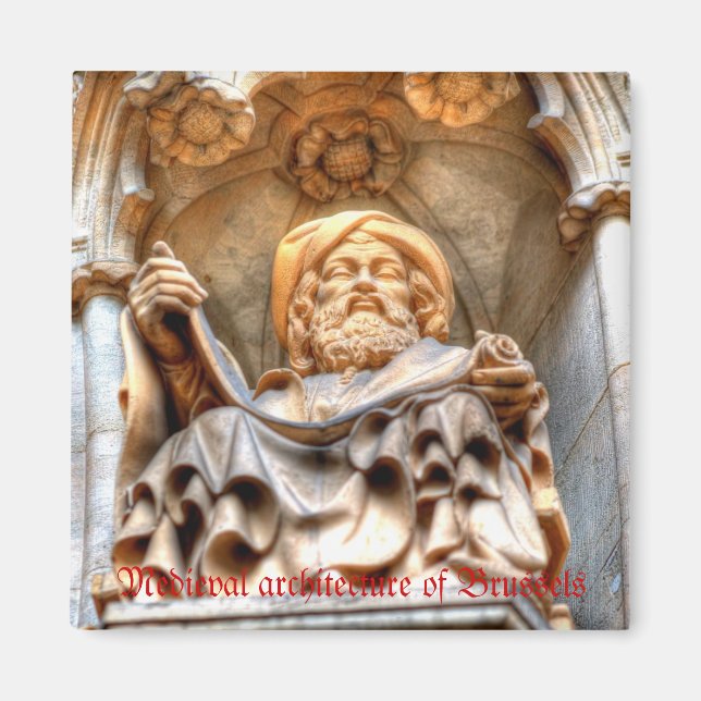 Die mittelalterliche Architektur des Grand Place i Magnet (Vorne)