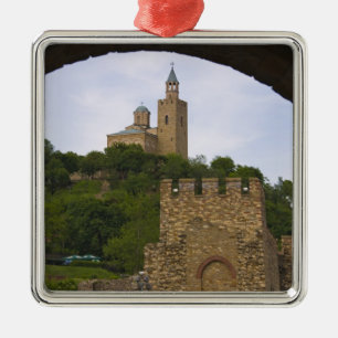 Die mittelalterliche Festung Tsarevets Ornament Aus Metall