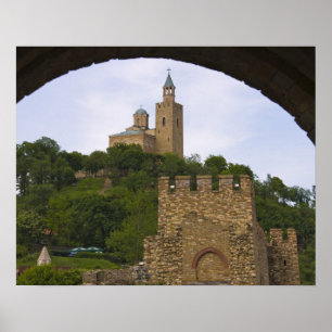 Die mittelalterliche Festung Tsarevets Poster