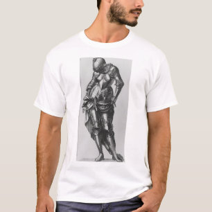 Die mittelalterliche Kriegerfrau in Drapery und Pl T-Shirt