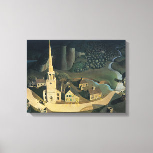 Die Mitternachtsreise von Paul Revere durch Grant  Leinwanddruck