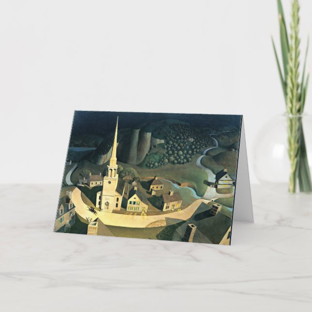 Die Mitternachtsreise von Paul Revere Karte (Vorderseite)