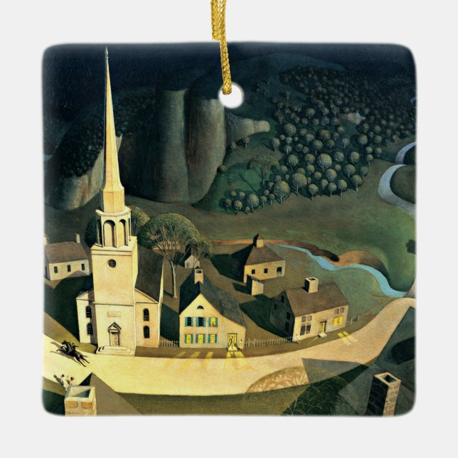 Die Mitternachtsreise von Paul Revere Keramikornament (Vorderseite)
