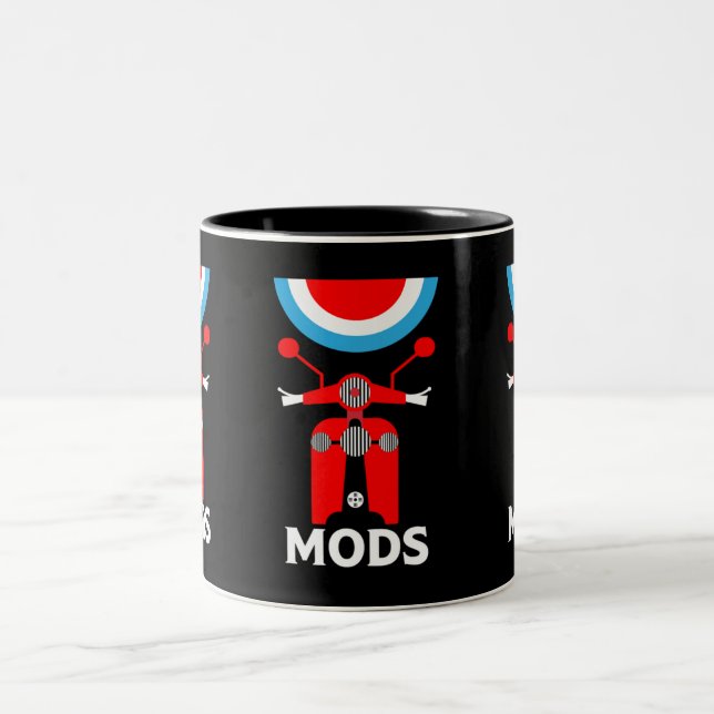 Die Mod - Mod und Rockers - britische Musik Zweifarbige Tasse (Mittel)