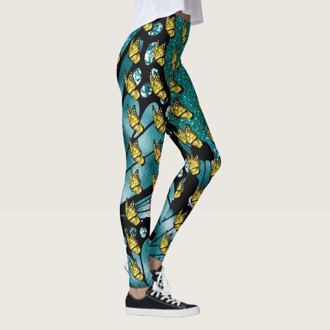 Die Mode des sozialen Schmetterlings-Pops Leggings (Rechts)