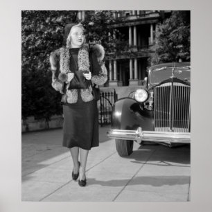 die Mode Dreißigerjahre Frauen Poster