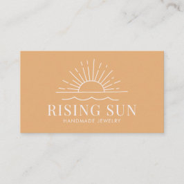 Die moderne Boho Sun and Beach Wave Business Card Visitenkarte
