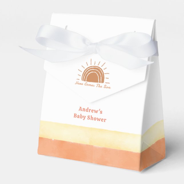 Die moderne Boho-Wüste kommt hier zur Son Baby-Dus Geschenkschachtel (Vorderseite)