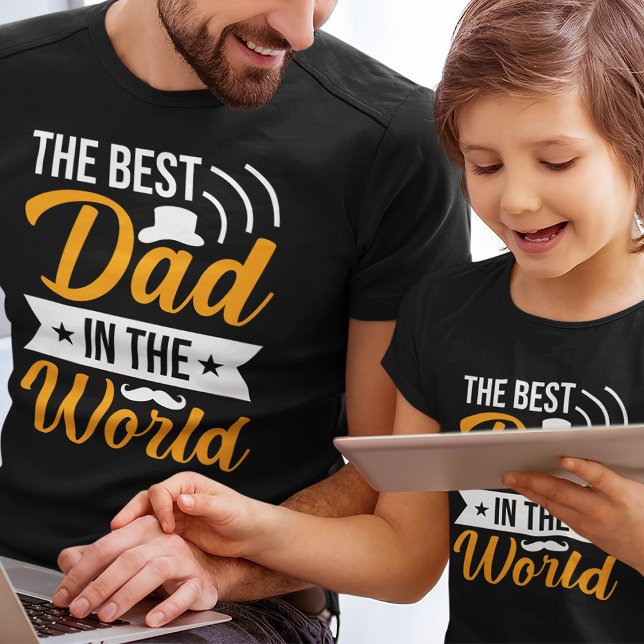 Die Moderne Der beste Vater der Weltmänner T-Shirt (Von Creator hochgeladen)