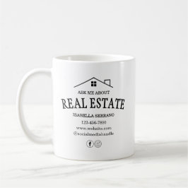Die Moderne Fragte mich über echtes Anwesen Kaffeetasse