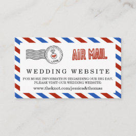 Die moderne Hochzeitskollektion der Luftpost Begleitkarte