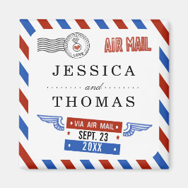 Die moderne Hochzeitskollektion der Luftpost Magnet