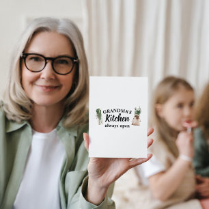 Die moderne Küche von Oma ist immer ein bestes Ges Feiertagskarte