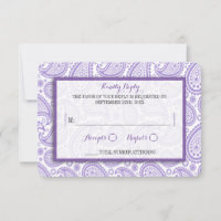 Die moderne Paisley Wedding Collection - Lila