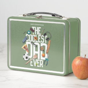 Die Moderne personalisieren Der Coolstste Vater al Metall Brotdose