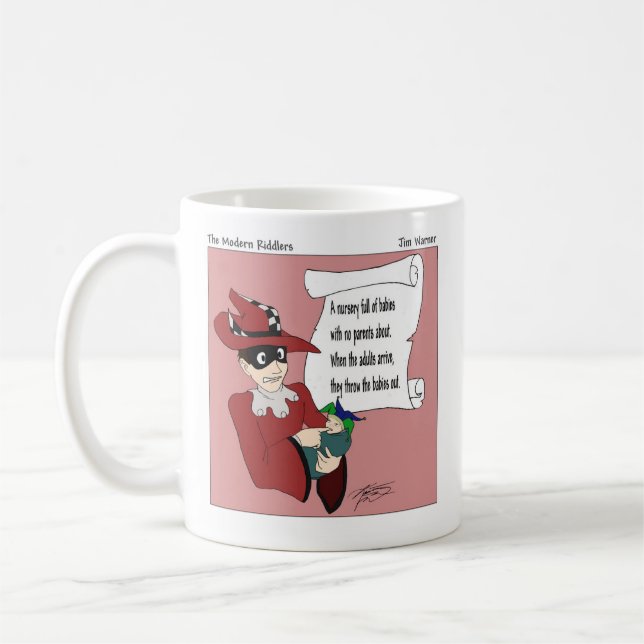Die moderne Riddlers Mund-Tasse Tasse (Links)