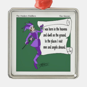 Die moderne Riddlers Schnee-Rätsel-Verzierung Ornament Aus Metall