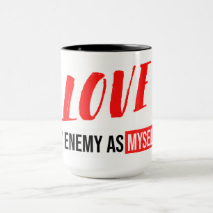Die moderne Typografie-Gestaltung "Liebe, mein Fei Tasse