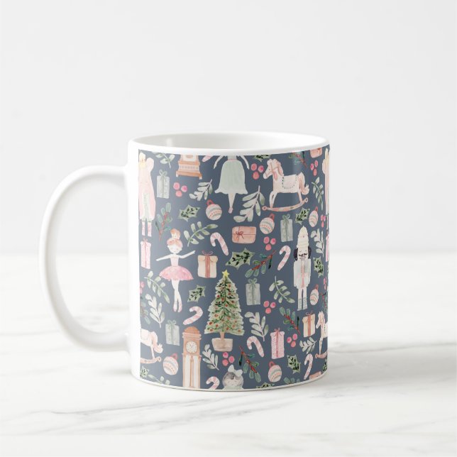 Die moderne Wasserfarbe Nutcracker Kaffeetasse (Links)
