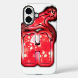 Die moderne Weihnachtsmann-Mützensammlung. iPhone 16 Hülle