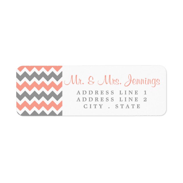 Die moderne Zickzack Hochzeitskollektion - rosa un (Vorne)