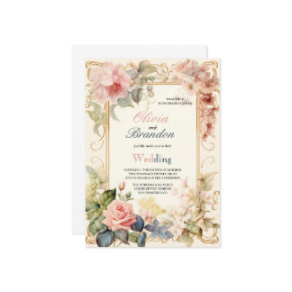 DIE MODERNSTEN UND ELEGANTESTEN BLUME EINLADUNG