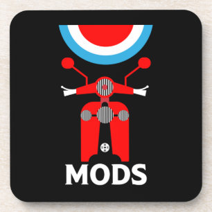 Die Mods - Mods And Rockers - Britische Musik Getränkeuntersetzer