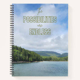 Die Möglichkeiten sind endloses Notebook Notizbuch