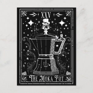 Die Moka Pot Kaffee Tarot Karte