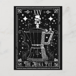 Die Moka Pot Tarot Card Postkarte