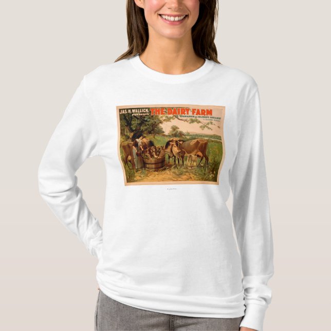 Die Molkerei Romance des schläfrigen hohlen Spiels T-Shirt (Vorderseite)