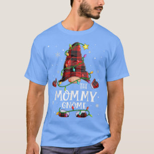 Die Mommy Gnome Buffalo Karierte Weihnachtslicht-M T-Shirt