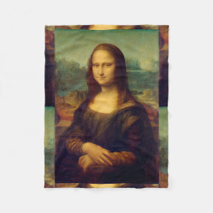 Die Mona Lisa durch Leonardo da Vinci Fleecedecke
