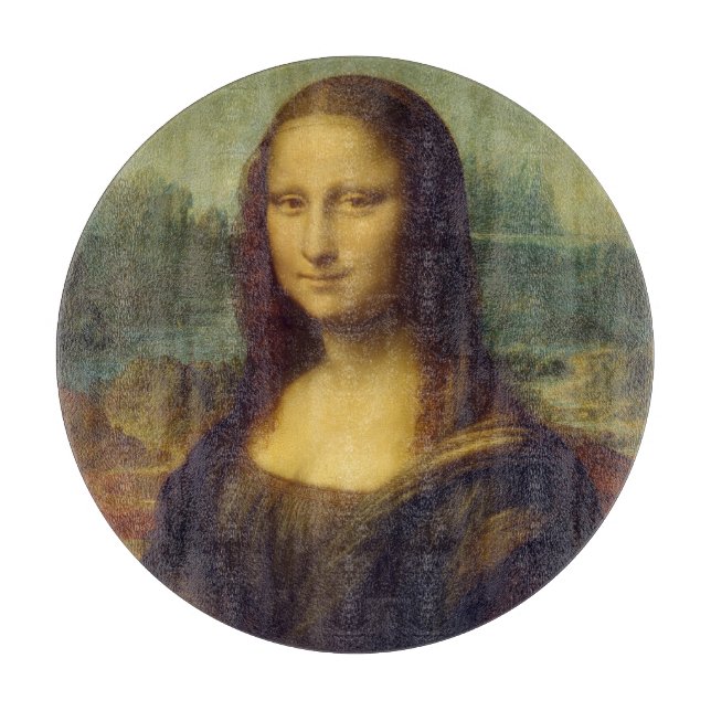 Die Mona Lisa durch Leonardo da Vinci Schneidebrett (Vorderseite)