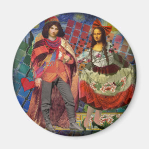 Die Mona Lisa in der Liebe Magnet