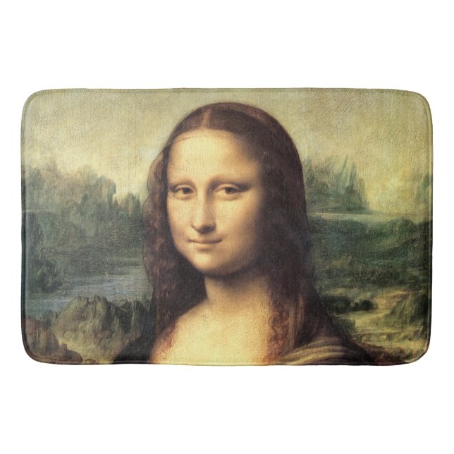 Die Mona Lisa Leonardo da Vinci Badematte (Vorderseite)