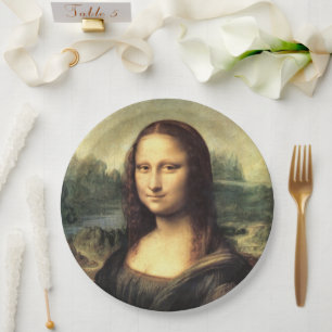 Die Mona Lisa Leonardo da Vinci Pappteller