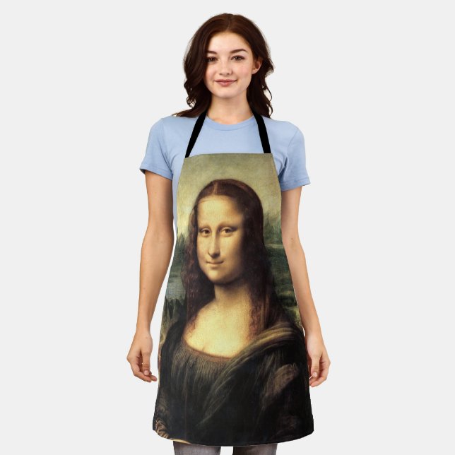 Die Mona Lisa Leonardo da Vinci Schürze (Getragen)