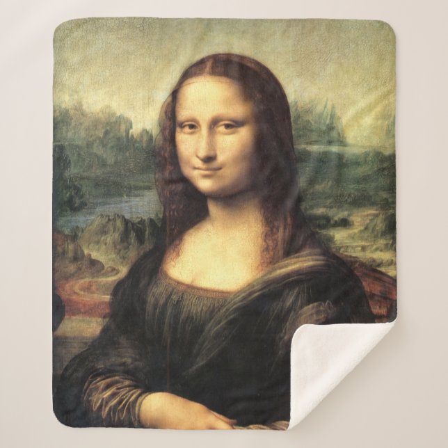 Die Mona Lisa Leonardo da Vinci Sherpadecke (Vorderseite)